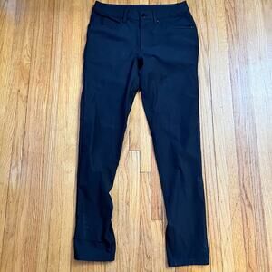 Lululemon ABC Pant Slim Mens 28 Black  Warpstreme M5A45S Performance
